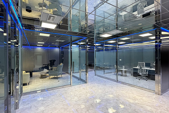 クリスタルマジックガラスのONの状態